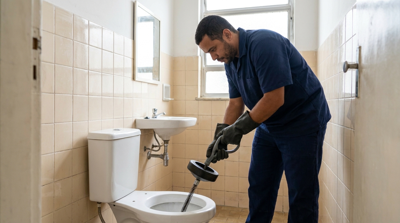 Desentupimento de vaso residencial em Carapicuíba‑SP